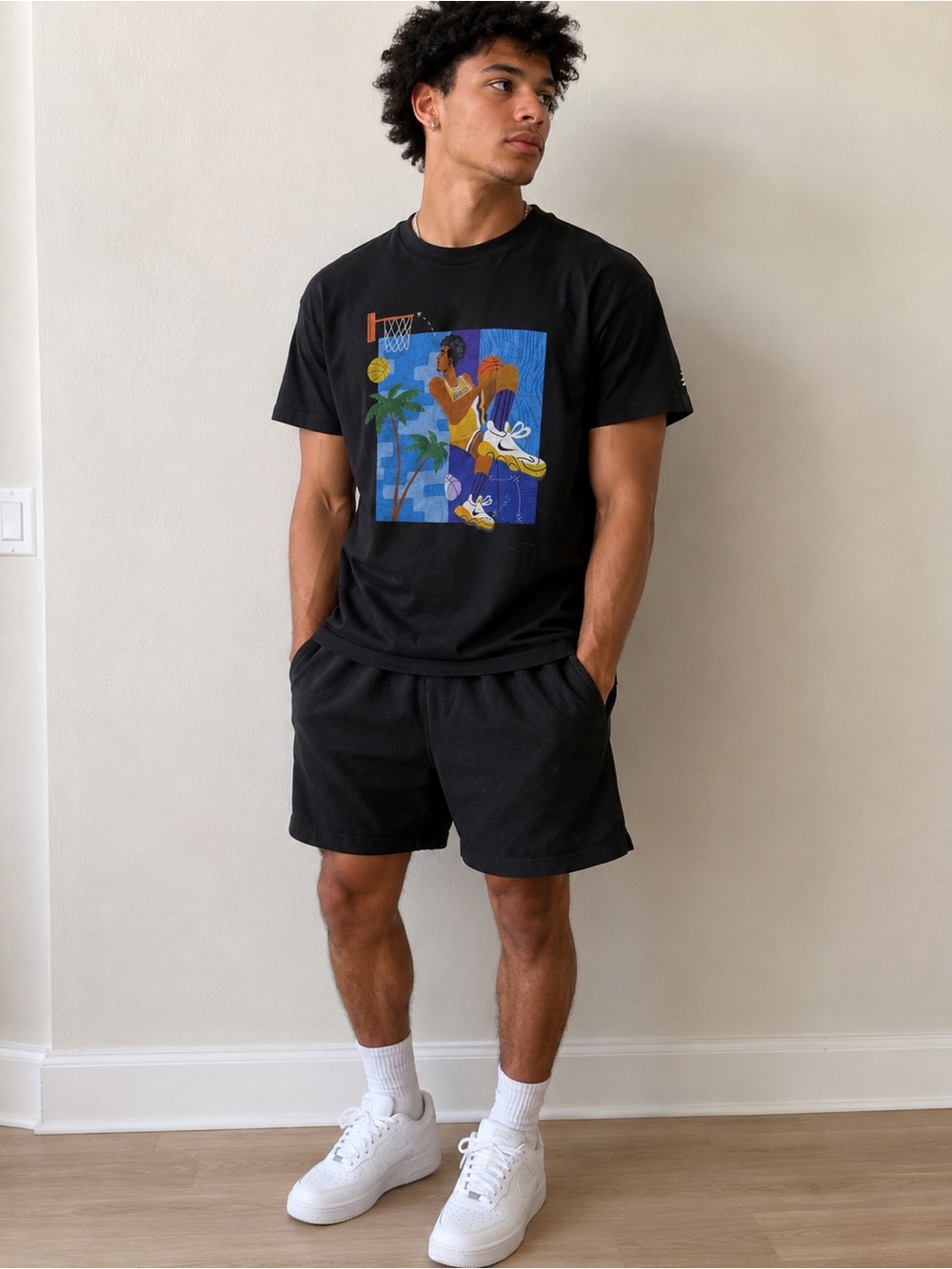 Los Angeles Lakers Game T-Shirt Giveaway- Into the Paint size XL Unisex